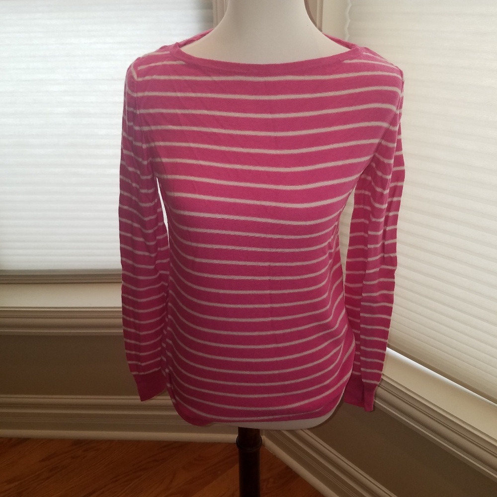 Pink Striped Sweater